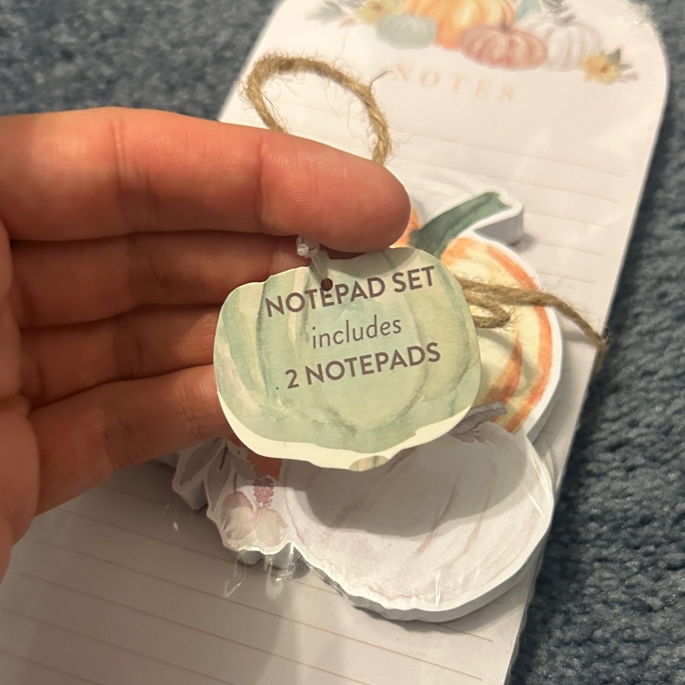 Autumn Pumpkin Notepad Set - Picture 2 of 3